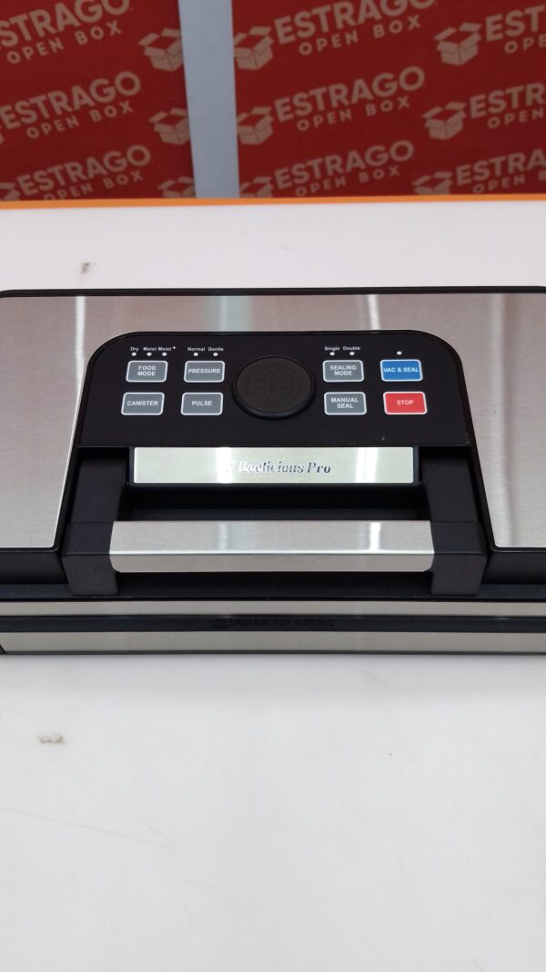 Vakumar. Máquina selladora al aspiradora, 90 Kpa selladora al aspiradora de alimentos, modos secos/húmedos/líquidos, luz indicadora LED, diseño bloqueado, cortador integrado y almacenamiento de bolsas, kit de iniciación. - Image 3