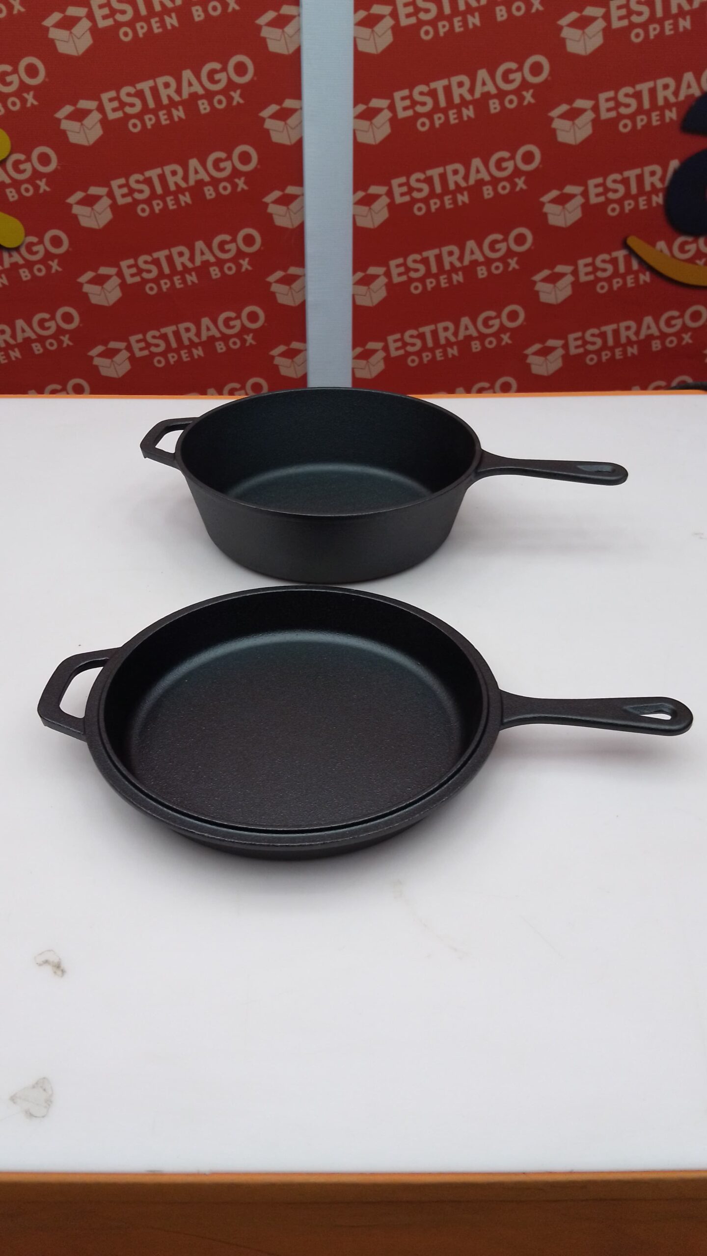 EDGING CASTING - . 2 En 1 Olla de Hierro Fundido, Olla con Tapa Para Sartén con Asas Dobles, Doble Uso Al Aire Libre Sartén Y una Olla Para Sopa, Para Horno, Inducción, Eléctrico, Parrilla, Estufa(3.2QT, 10.5 Inch). - Image 3