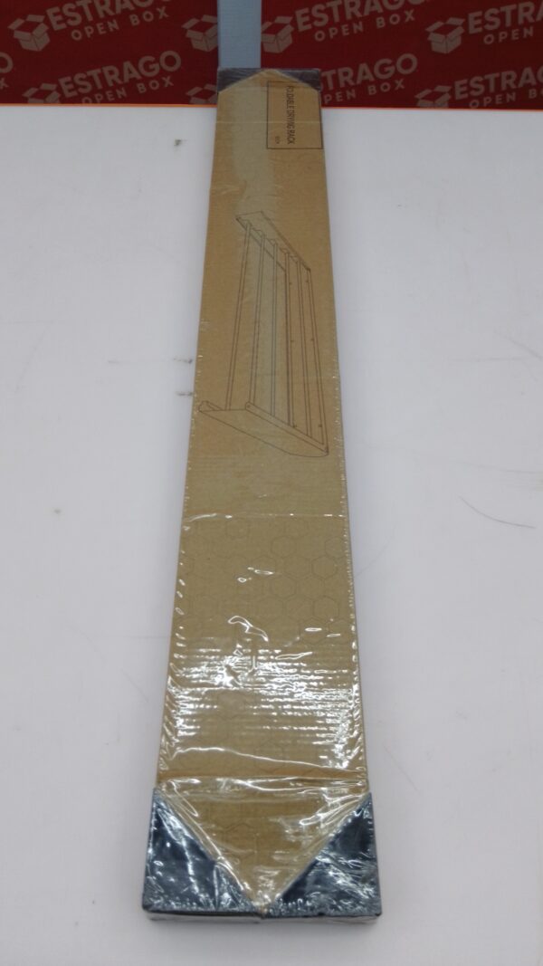 Estante de secado montado en la pared, 31.5 pulgadas de ancho, 13.2 pies lineales, varillas de aluminio 100% ahorro de espacio, estante de secado de ropa con plantilla de pared para organización. - Image 2