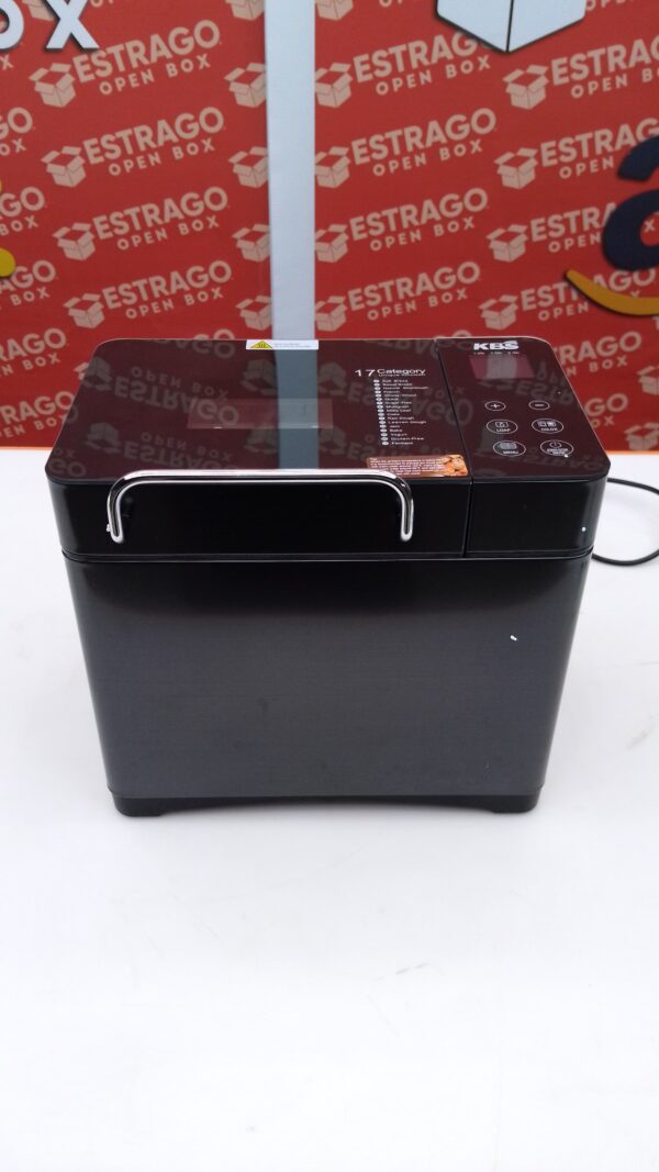KBS Máquina de pan 17 en 1, calentadores duales, máquina de acero inoxidable de 710 W con sin gluten, máquina de masa, mermelada, yogur PROG, dispensador automático de tuercas, sartén de cerámica. - Image 2