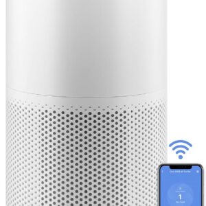 LEVOIT Purificador de aire para habitación grande, Modo WiFi inteligente y automático con monitor de calidad del aire, elimina partículas, alergias a mascotas, humo, polvo, polen, Core 400S, blanco.