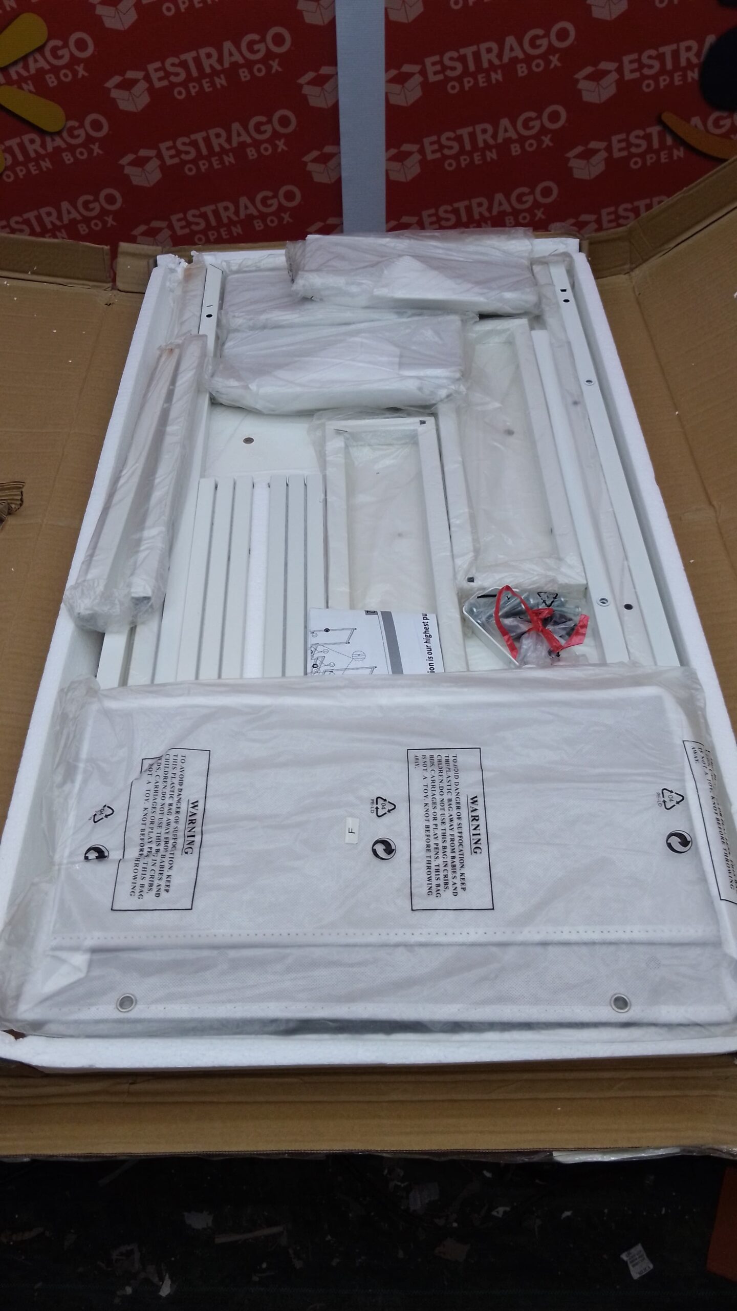 Lufeiya - computadora pequeño de computadora blanco con cajones de tela para oficina en casa, recámara, computadora de cambiador de 40 pulgadas con cajón de almacenamiento y bolsa lateral. - Image 4