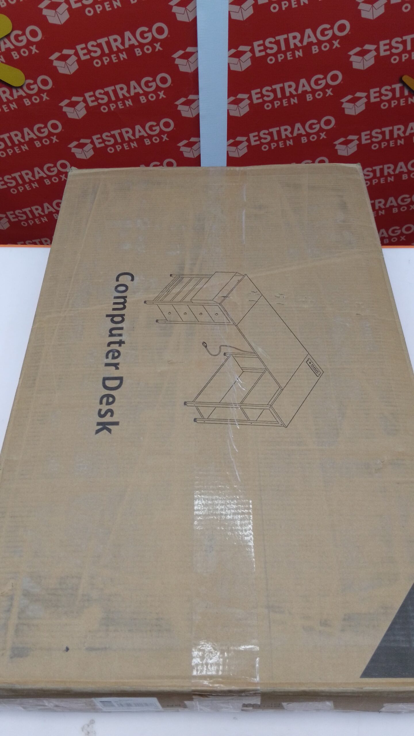 Lufeiya - computadora de computadora en forma de L con cajones y estantes de almacenamiento, computadora de esquina de 55 pulgadas con toma de corriente para oficina en casa, recámara. - Image 5