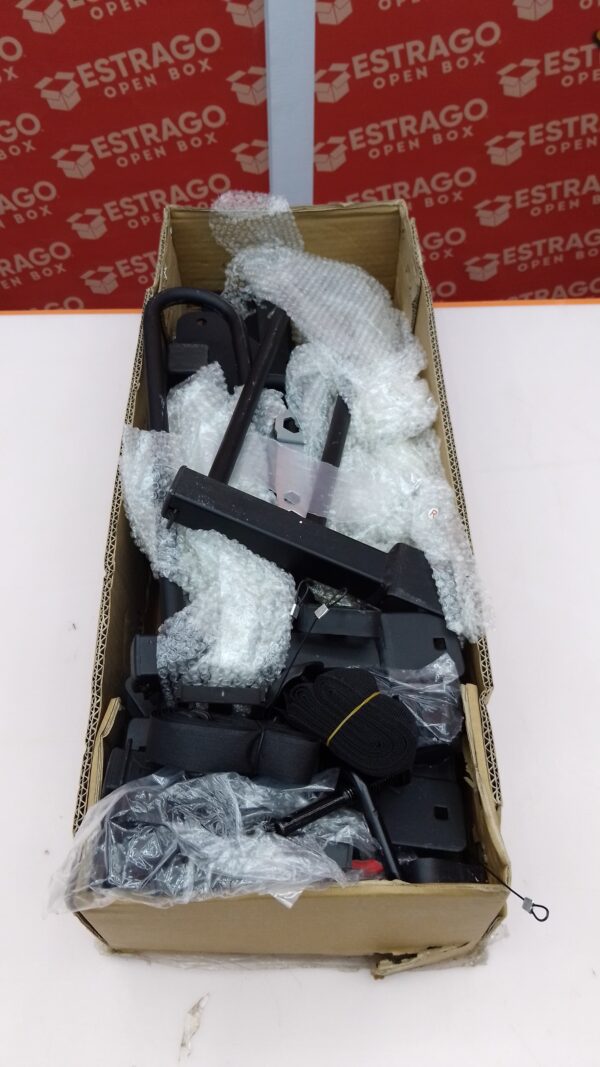 Portabicicletas de enganche directo fiable para camión, SUV y coche, estilo de bandeja de plataforma, diseño compacto y plegable, capacidad para 2 bicicletas para receptores de enganche de 3,17 cm y 5,08 cm (adaptador incluido). - Image 4