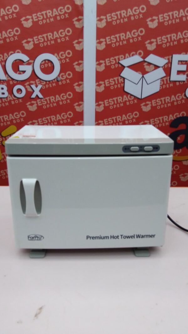 ForPro Professional Collection Calentador de toallas de alta calidad, capacidad extra grande, dos estantes de acero inoxidable, color blanco. - Image 4