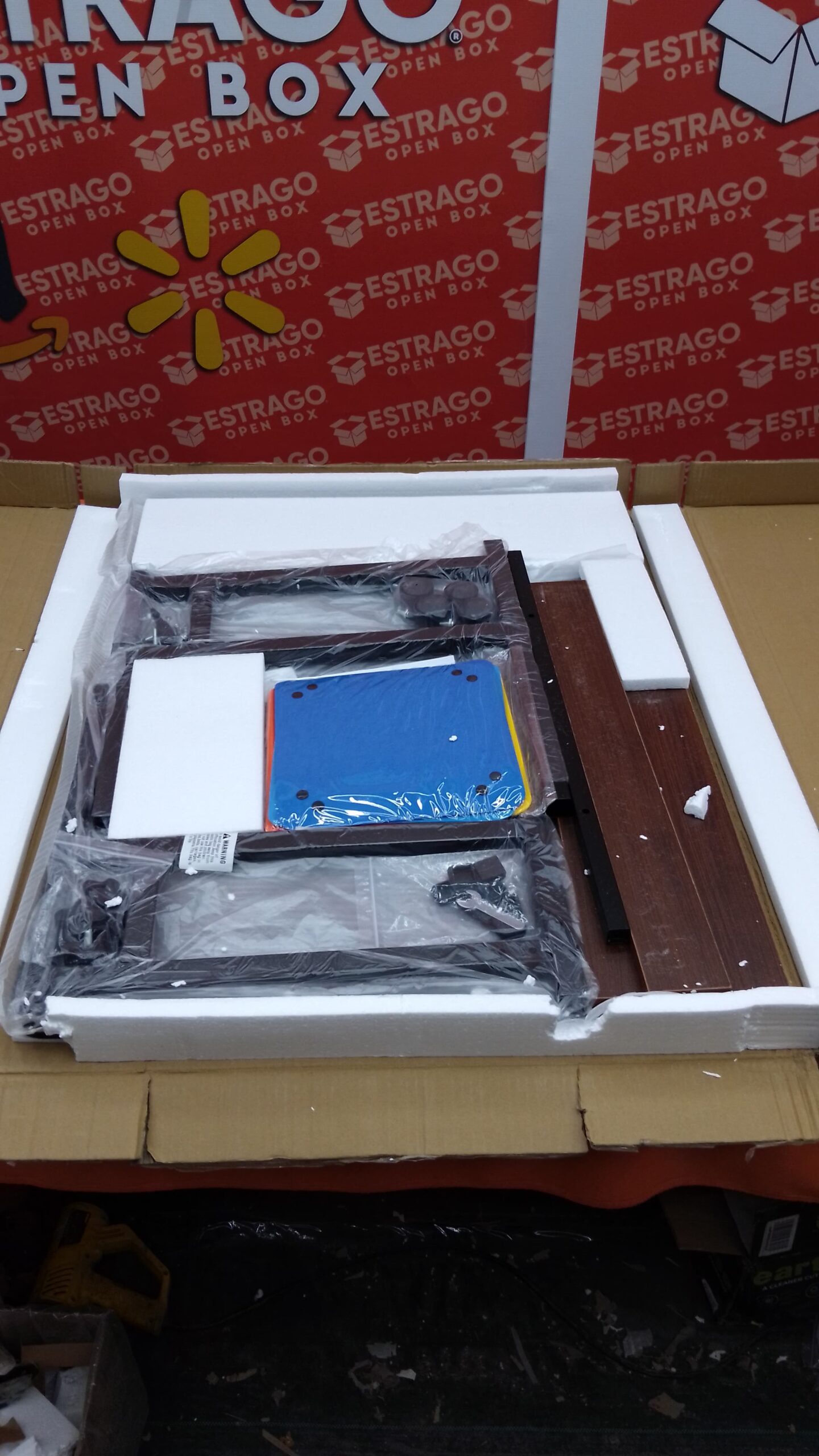 upvercy - Mesa de rompecabezas ajustable moderna con estante de almacenamiento y ruedas, 1500 piezas con patas y 6 bandejas y cubierta, mesa de rompecabezas de 34 x 26.5 pulgadas, acabado de grano . - Image 4