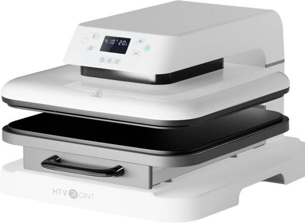 HTVRONT - Máquina de prensa de calor automática para camisetas, máquina de prensa inteligente de 15 x 15 pulgadas con liberación automática, prensa de calor profesional para sublimación, vinilo.