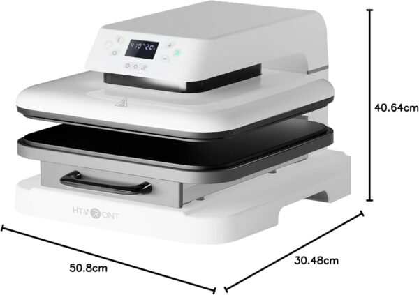 HTVRONT - Máquina de prensa de calor automática para camisetas, máquina de prensa inteligente de 15 x 15 pulgadas con liberación automática, prensa de calor profesional para sublimación, vinilo. - Image 4