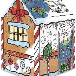 Bankers Box at Play Color in Gingerbread Playhouse, cartón Playhouse y Actividades artesanales de tamaño Natural para niños y familias.