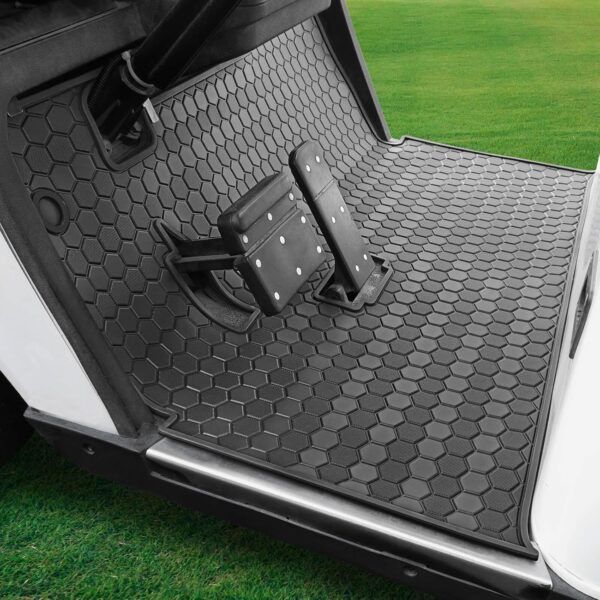 Tapete de cobertura completa para carrito de golf, compatible con EZGO TXT (1994+), Valor (1994+), Express S4(2012-2020), Cushman Workhorse EX1(2020), goma antideslizante gruesa.