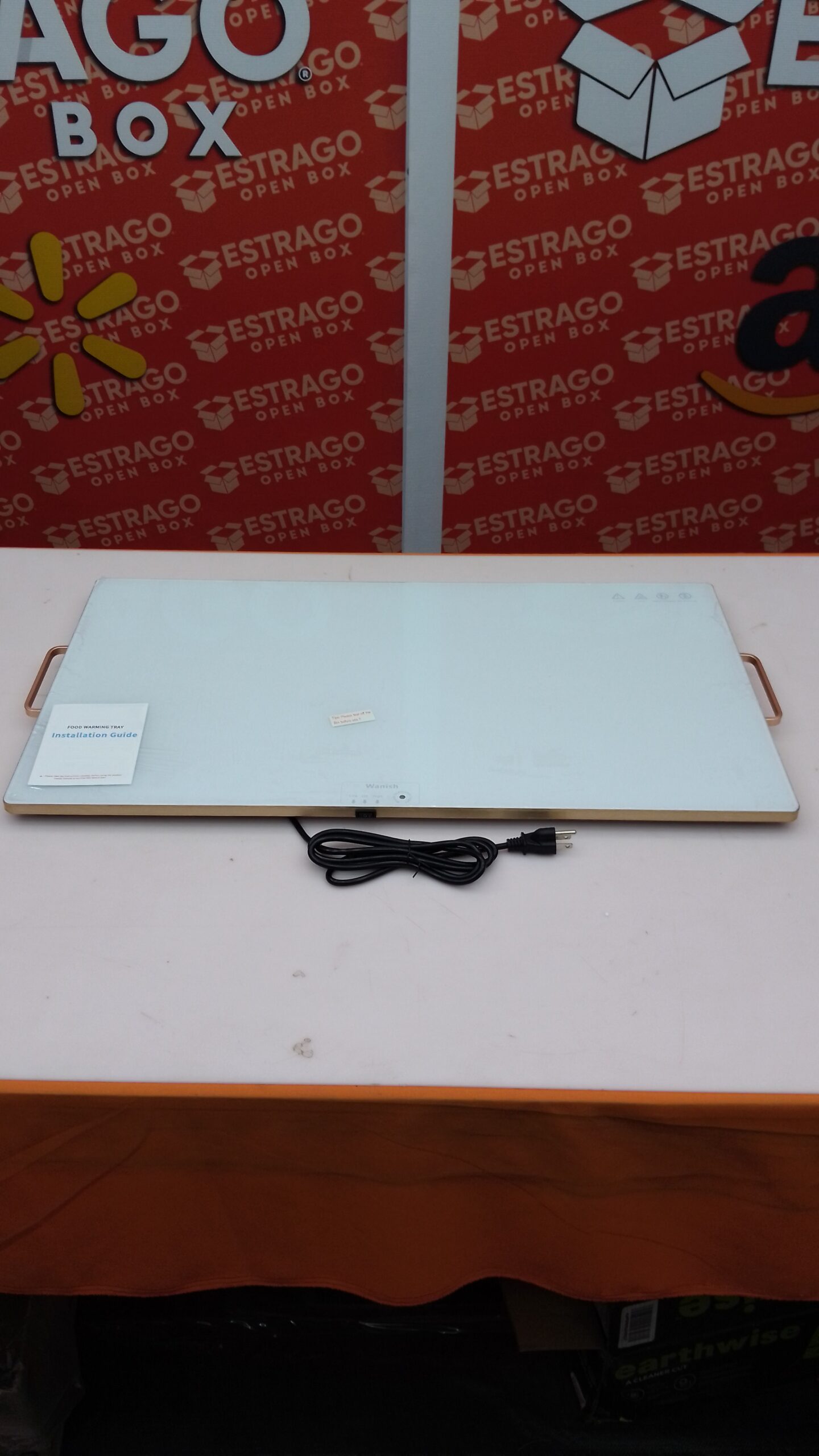 Wanish. Bandeja de calentamiento eléctrico (XXL 32 x 18 pulgadas), calentadores de alimentos para fiestas con termostato y calentamiento de superficie completa, alfombrilla de calentamiento de vidrio templado. - Image 6