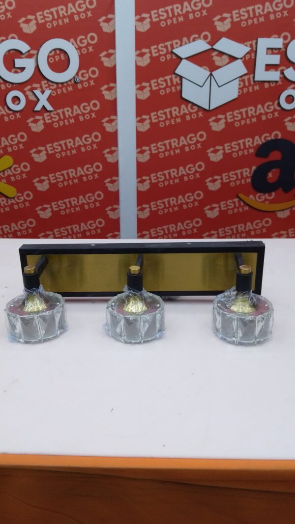 Generic. Lámpara de tocador de baño moderna de cristal de 3 luces LED for espejo, accesorios de iluminación de pared for baño. - Image 5