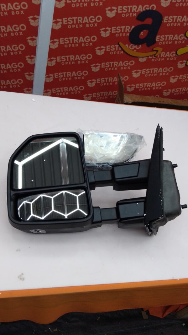 SCITOO - Espejo de remolque lateral del conductor compatible con Ford F250 para F450 para F550 para F550 Super Duty, con control de alimentación, calefacción, telescópico. - Image 5
