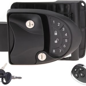 Cerradura De Puerta De Entrada Sin Llave Rv, Teclado Retroiluminado, Llaveros Inalámbricos Y 2 Llaves, Solo Se Ajusta A Orificio De Bloqueo De 2,75 "X 3,75", O Caravana, Viaje, Remolque De Caballos