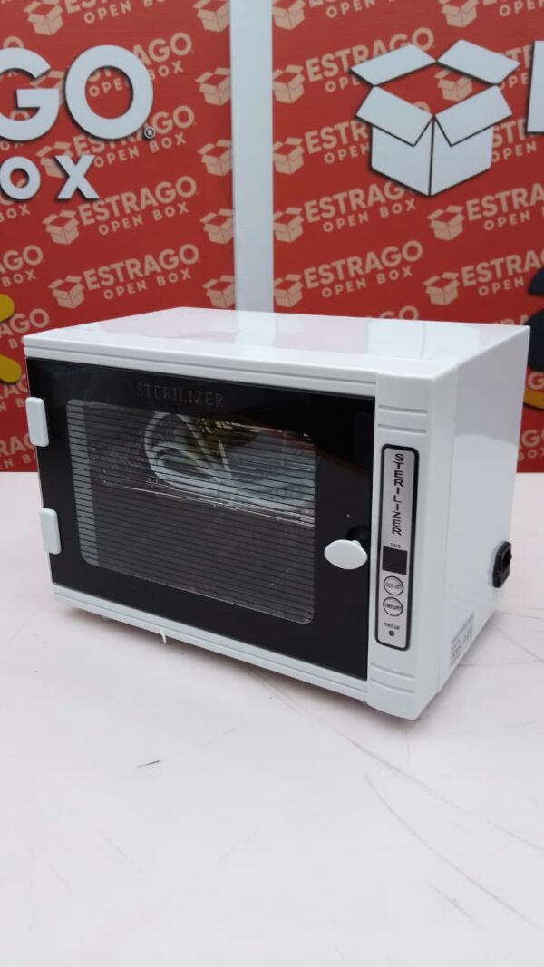 Esterilizador UV Metálico y de Cristal para equipo de SPA, Salón o barbería, Esterilizador Profesional con tiempo ajustable y dos charolas Extraíbles de acero Inoxidable. - Image 4
