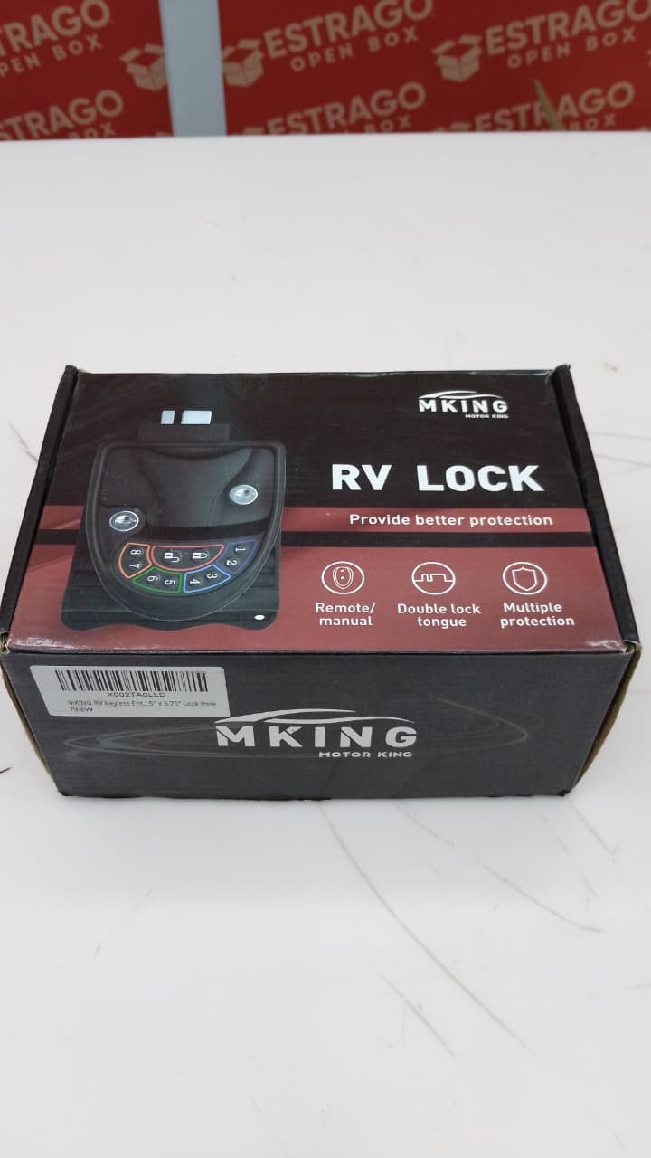 Cerradura De Puerta De Entrada Sin Llave Rv, Teclado Retroiluminado, Llaveros Inalámbricos Y 2 Llaves, Solo Se Ajusta A Orificio De Bloqueo De 2,75 "X 3,75", O Caravana, Viaje, Remolque De Caballos - Image 5