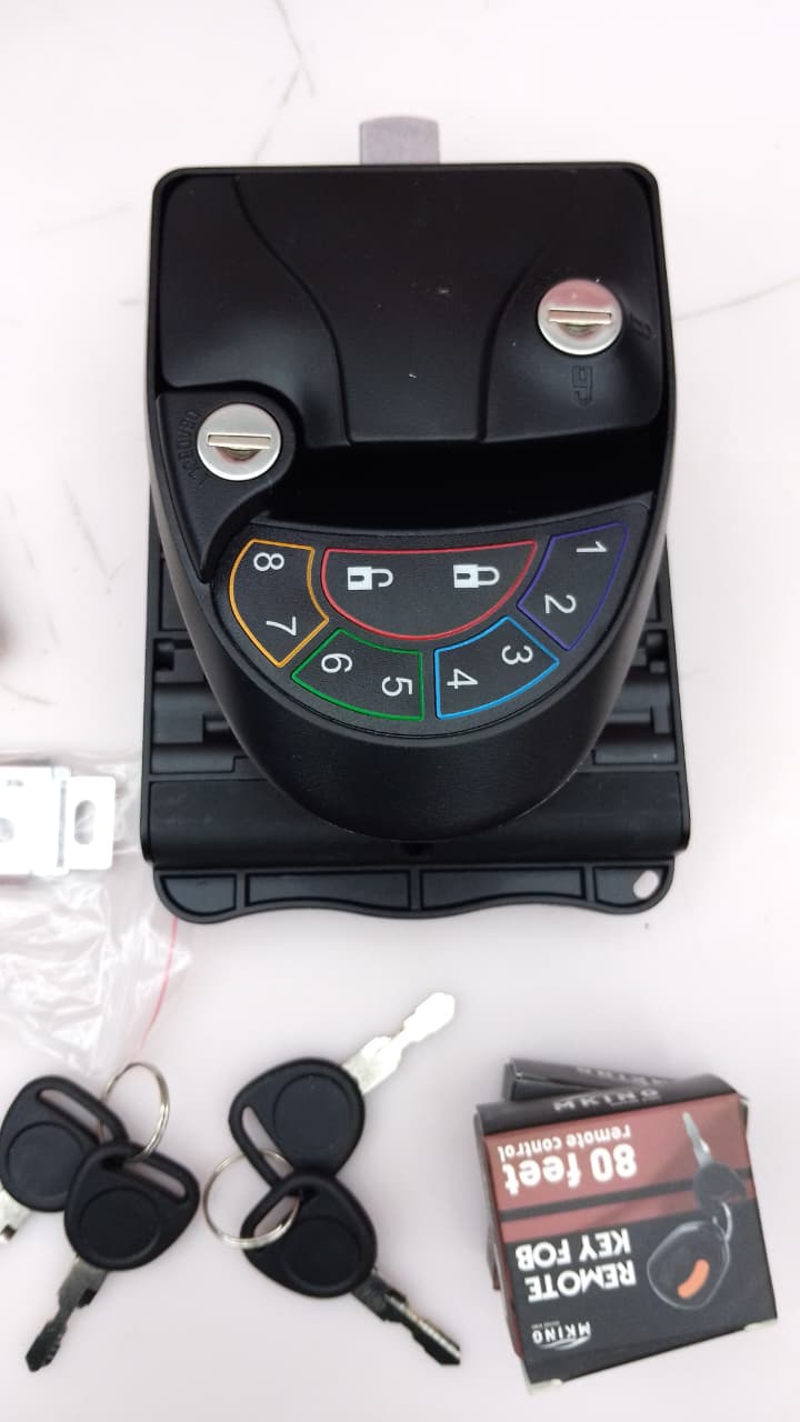 Cerradura De Puerta De Entrada Sin Llave Rv, Teclado Retroiluminado, Llaveros Inalámbricos Y 2 Llaves, Solo Se Ajusta A Orificio De Bloqueo De 2,75 "X 3,75", O Caravana, Viaje, Remolque De Caballos - Image 2