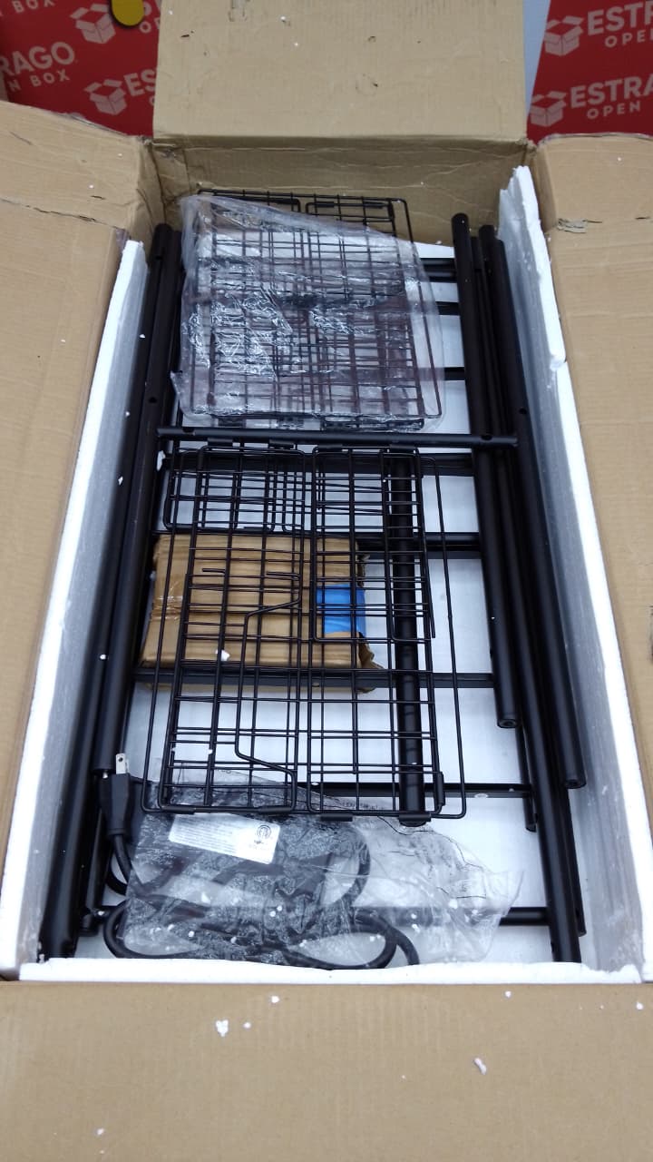 Estante para panaderos con toma de corriente, soporte para microondas de 3 niveles con 3 cestas de frutas, barra de café de metal en 4 ruedas, estación de bar de café, estante para microondas. - Image 3