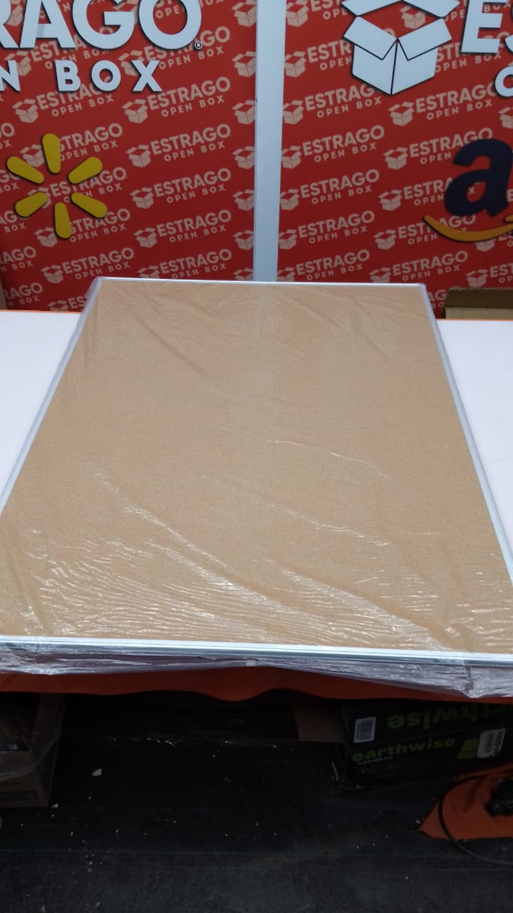 lockways corcho tablón de anuncios tablón de anuncios – 3 x 2 36 x 24- Marco de aluminio, Plateado. - Image 2