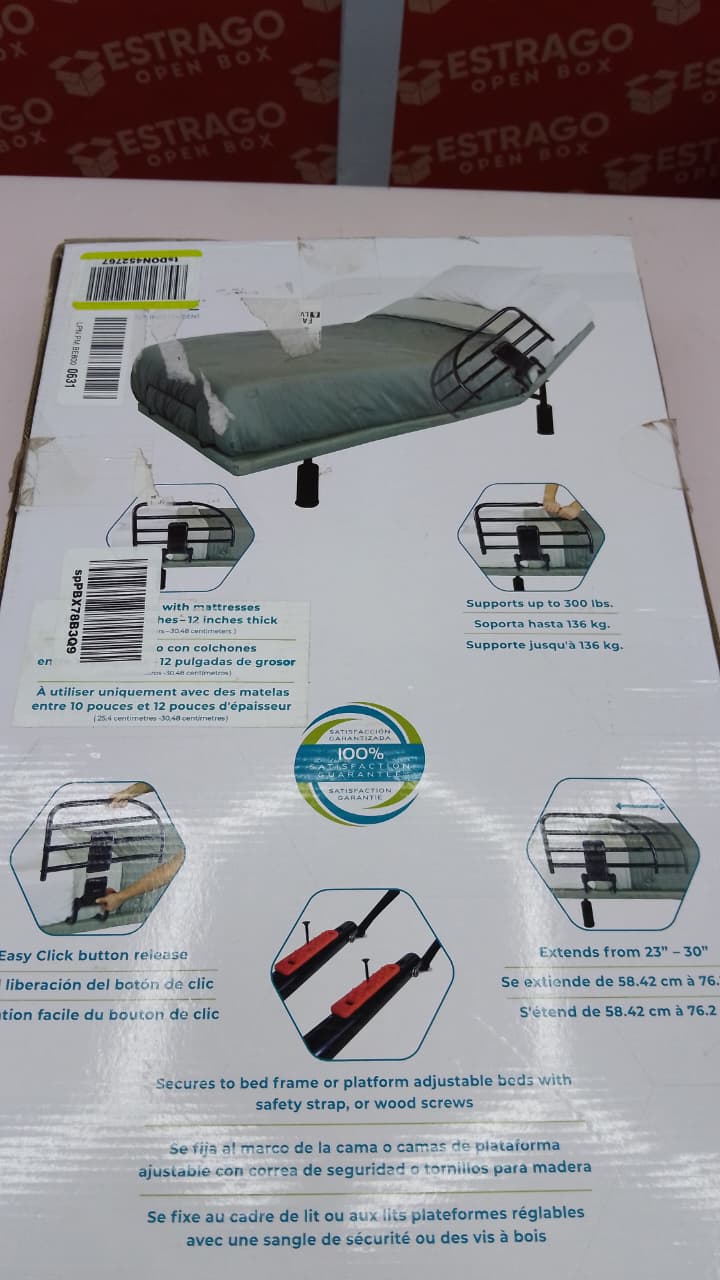 Barandilla de cama extensible Life Freedom Click, asa extraíble para personas mayores, segura y fácil de usar, ajustable, previene caídas, compatible con la mayoría de camas tamaño king, queen, matrimoniales y twin. - Image 4